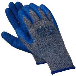 GLOVES KNITTED WITH RUBBER