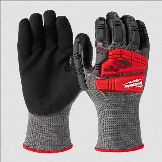 GLOVES NITRILE DIPPED 11IN XXL IMPACT PROTECTION CUT LEVEL 5