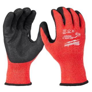 GLOVES NITRILE DIPPED 8IN MEDIUM IMPACT CUT LEVEL 3