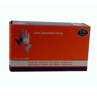 GLOVES INDUSTRIAL/FOOD GRADE MED LATEX POWDERED DISPOSABLE CLEAR
SKU:235114