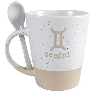 GEMINI ZODIAC MUG W/SPOON 
SKU:263991