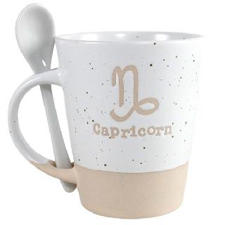 CAPRICORN ZODIAC MUG W/SPOON 
SKU:264008