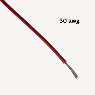 WIRE STRANDED 30AWG 100FT RED 