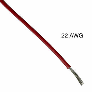 WIRE STRANDED 22AWG 100FT RED