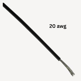 WIRE STRANDED 20AWG 40FT BLACK 