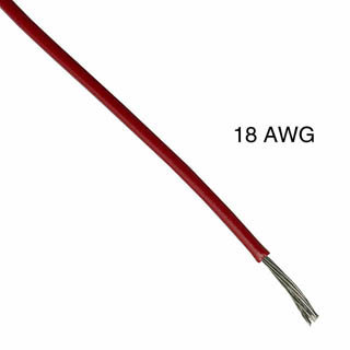 WIRE STRANDED 18AWG 100FT RED