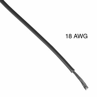 WIRE STRANDED 18AWG 100FT GREY