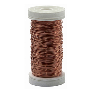 STEEL WIRE 24AWG 164FT BROWN