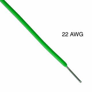 WIRE SOLID 22AWG 25FT GREEN TC