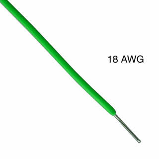 WIRE SOLID 18AWG 100FT GREEN