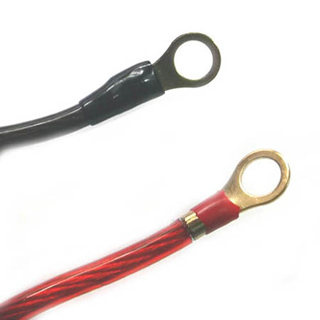 POWER CABLE 8AWG BLK/RED 12FT