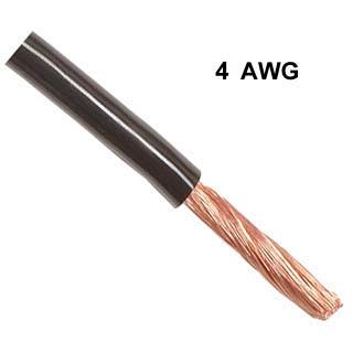 POWER CABLE 4AWG BLK 100FT
