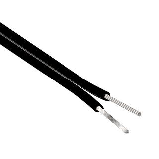 DC WIRE 22AWG BLACK PAIR 100FT