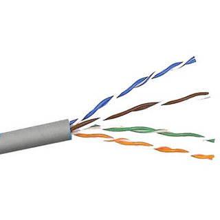 CABLE CAT5E FT6 SOL GRY 1000FT