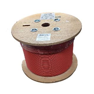 CABLE CAT6A FT6 SOL SH RED 1000F