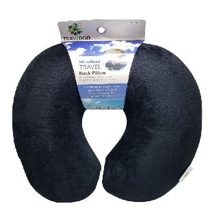 TRAVEL PILLOW MICROBEAD BLACK