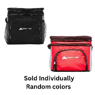 COOLER BAG 24 CAN SOFT-SIDED ASSORTED COLORS 12X9.5X12IN