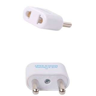 TRAVEL ADAPTER 2P MIDDLE EAST EAST EUROPE PL 4.8MM TO UNI JACK