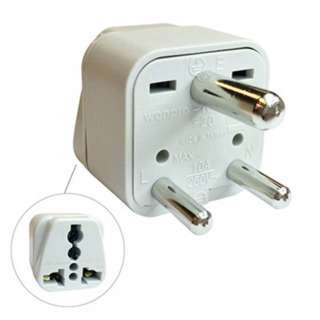 TRAVEL ADAPTER 3P INDIAN PLUG TO