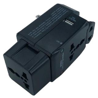 TRAVEL ADAPTER UNIVERSAL W/USB 