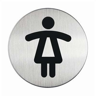 PICTOGRAM-WOMEN'S WC SYMBOL WITH ADHESIVE PADS
