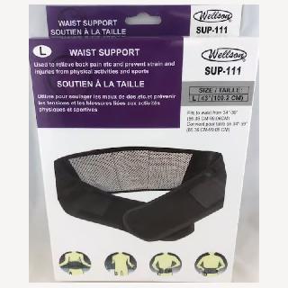 Waist Support Large Black Fits Waist From 34-39in