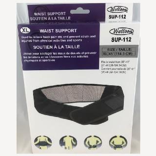 Waist Support X-large Black Fits To Waist From 36-41in