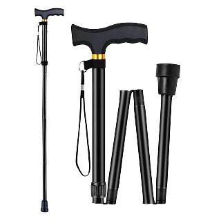 Cane Foldable Adjustable Height 300lb Capacity Light Weight